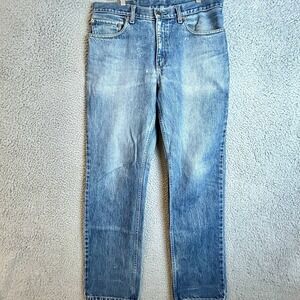 Vintage Levi's 506 Jeans Size 34X32 (Was 36x34) Straight Leg 100% Cotton Denim
